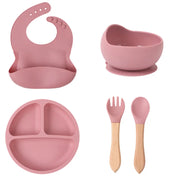 Coffret Repas Bébé en Silicone – 5 Pièces