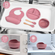 Coffret Repas Bébé en Silicone – 5 Pièces
