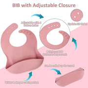Coffret Repas Bébé en Silicone – 5 Pièces