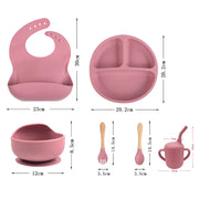 Coffret Repas Bébé en Silicone – 5 Pièces